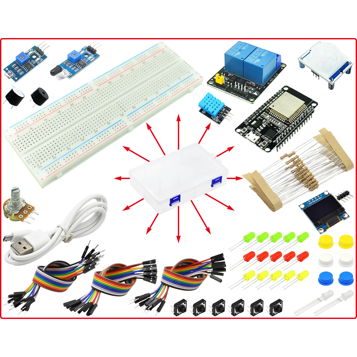 Basic Starter Kit für esp32 ESP-32S wifi i ot Development Board für Arduino Projekt Learning Kit mit Tutorials Image