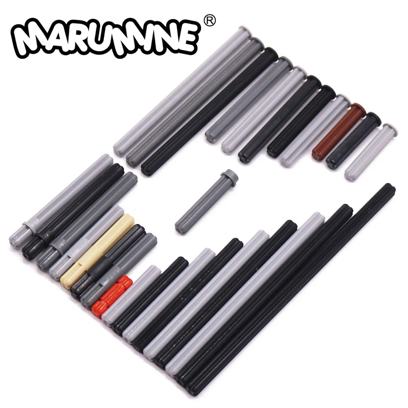 Marumine 30pcs Kreuz achse High-Tech-Moc-Baustein kompatibel 4519 3705 32073 32062 15462 Auto Ziegel Stöcke Zubehör Image