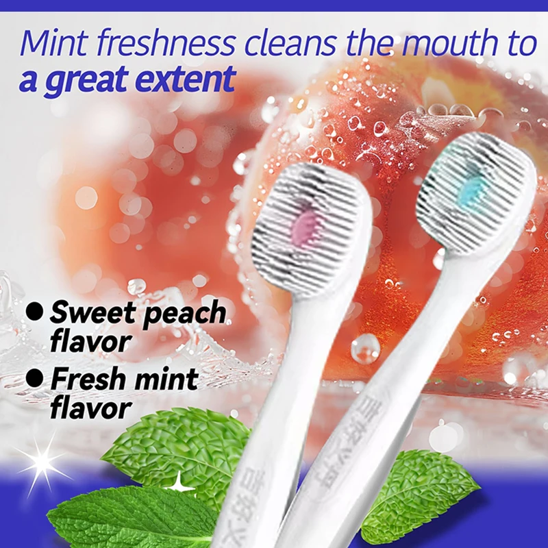 160 Stück Reise zahnbürste Erwachsenen Mun drein igung tragbare Einweg Mini explodierte Perle Zahnbürste mit Zahnstocher Zahnpasta Image