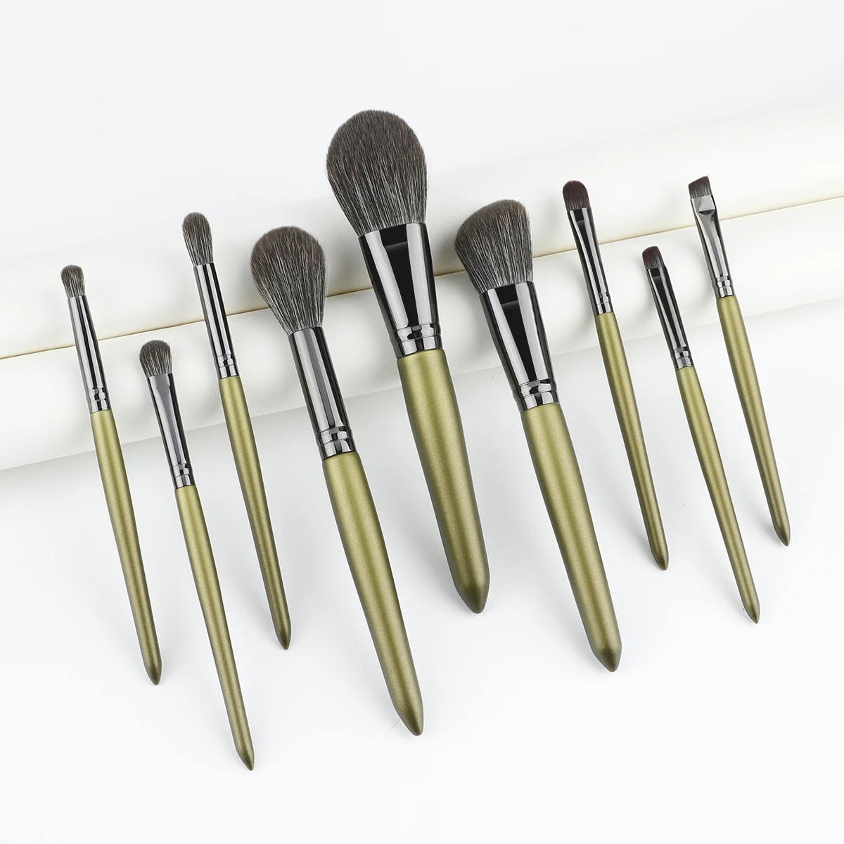 Rancai 9pcs Make-up Pinsel Set Lidschatten Foundation Puder Kontur Make-up Pinsel kosmetische Schönheit Tool Kit versand kostenfrei Image