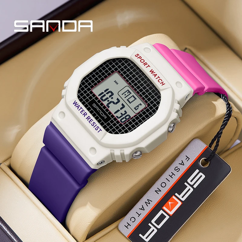 SANDA Neue Heiße G Stil Elektronische Uhr Männer Frauen Mode Wasserdichte Sport LED Digital Damen Uhr Junge Mädchen Kinder Geschenk Uhr Image
