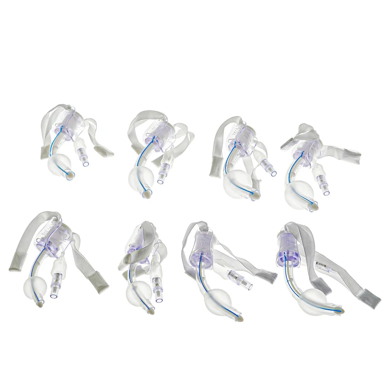 BamuCare 3er/5er-Pack Tracheostomie-Tuben aus medizinischem PVC, EO-sterilisiert, Einweg-Standard-Tracheostomie-Tuben mit Cuff Image