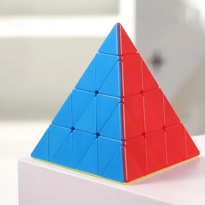 Speed Cube Puzzle vierte Ebene Pyramide Rubix Würfel Zappeln Spielzeug mágico profession elle