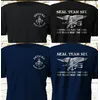 Naval Seal Team 6 Six Devgru Silver Squadron T-Shirt 100 % Baumwolle O-Ausschnitt Sommer Kurzarm Casual Herren T-Shirt Größe Streetwear