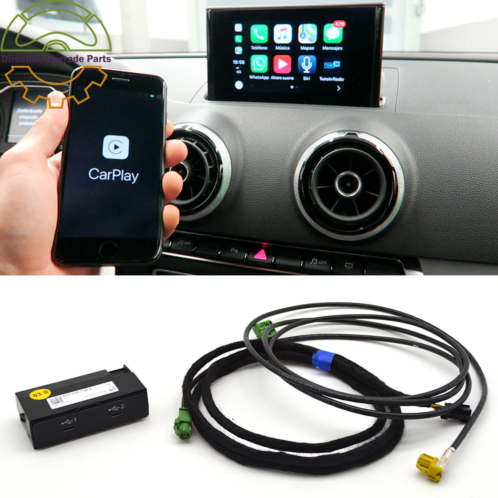 82a 035 736 a für audi a1 a3 Carplay-Schalter zwei Typ-C-Dual-Typ-C-Auto-Ladegerät Image