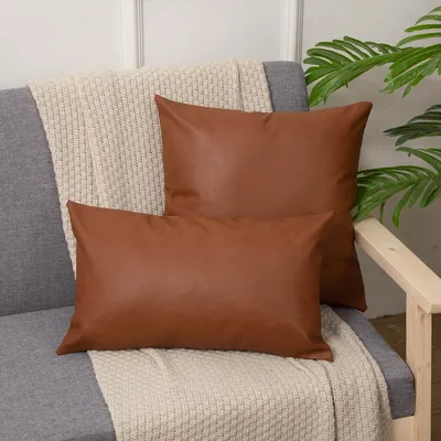 Leder kissen Sofa kissen Kissen Taillen kissen Büro kissen grenz überschreitend Hotel kissen genäht Image