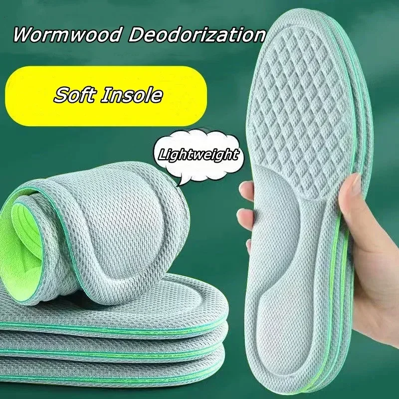 Sport-Einlegesohlen für Schuhe, 4D-Massage, schweißabsorbierend, atmungsaktiv, Turnschuhe, Einlegesohle für Füße, wachsende Sohle, Schwamm, Schuheinlagen, Pads Image