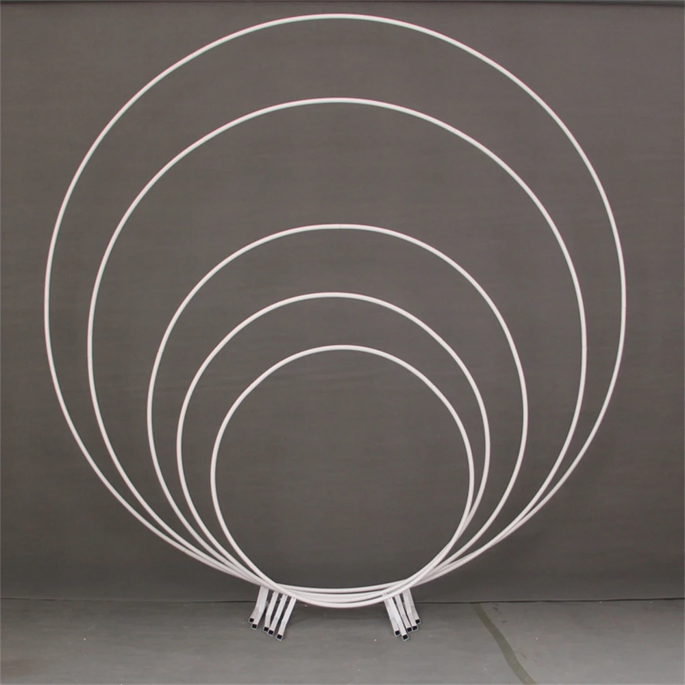 Runder Metall ballon bogen rahmen Hochzeits bogen für Zeremonie Geburtstags feier Weihnachten Thanksgiving Day Ballon bogen Support Kit Image