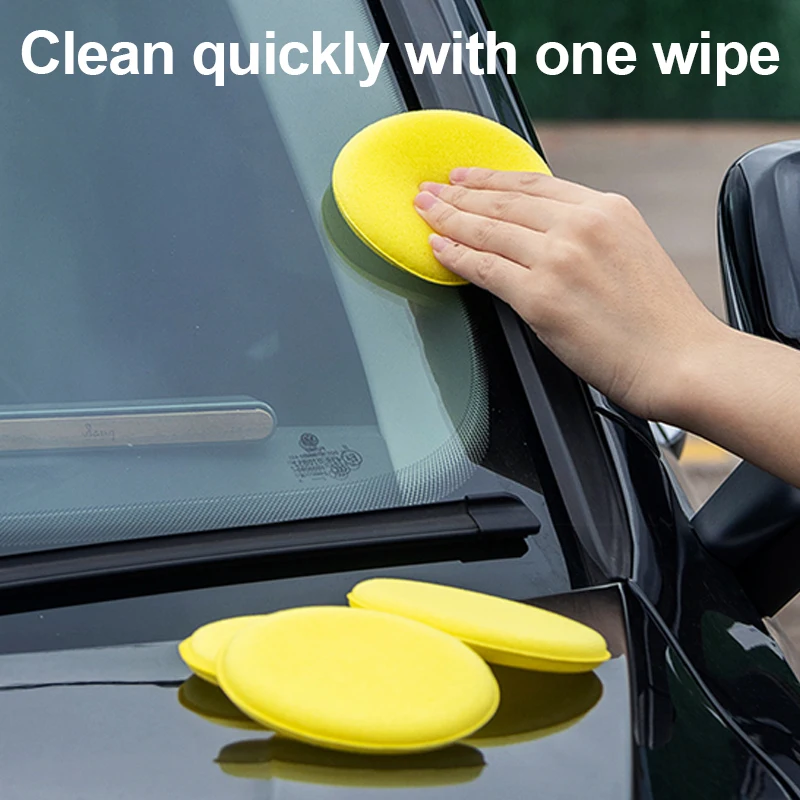 Auto Schaum Schwamm Wachs Applikator Reinigung Detail lierung Pads Auto Wachs Polier pad Home Auto wasch pflege 10cm Auto Reinigungs set Image