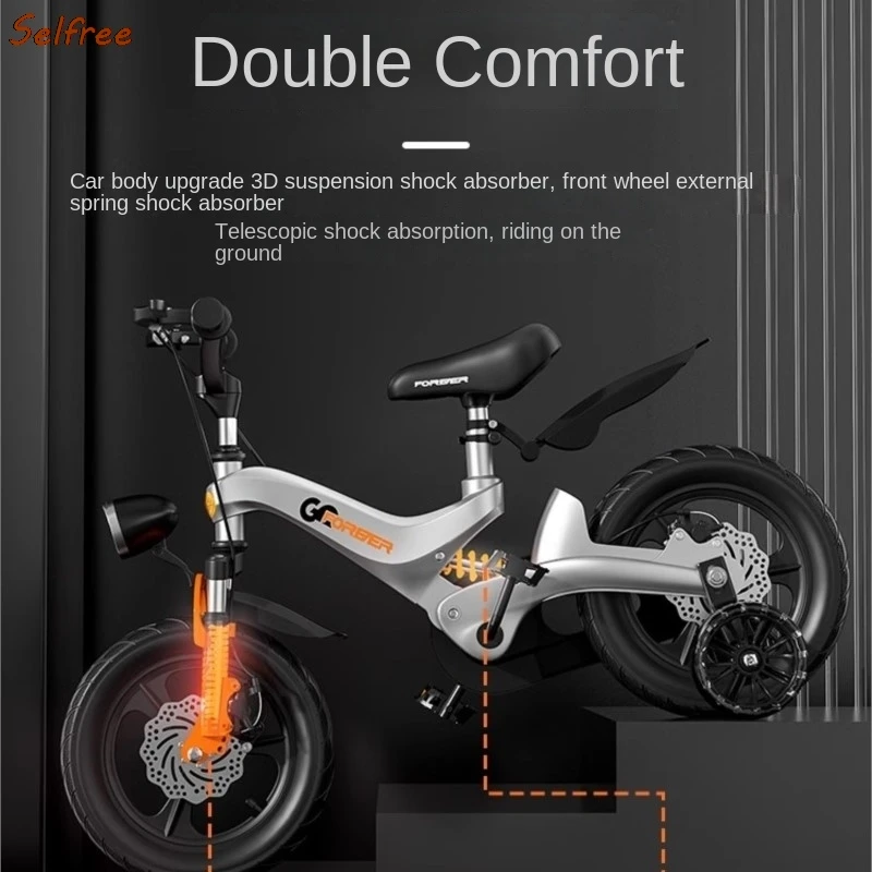 Stoß dämpfendes Kinder fahrrad 2-6 Jahre altes Baby pedal Fahrrad Fahrrad leichte Magnesium legierung Kinderwagen Nachrichten
