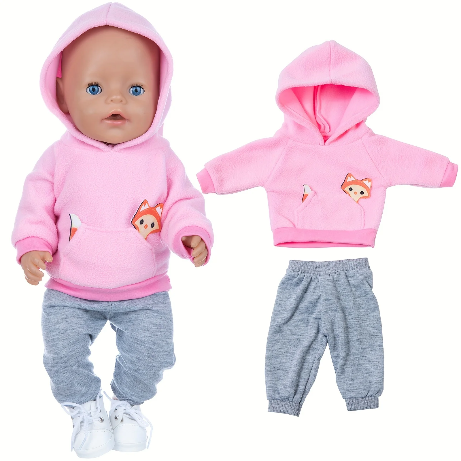 Little Fox Pullover-Set, Puppenkleidung, passend für 43 cm große Puppen, Schuhe und Puppe nicht im Lieferumfang enthalten