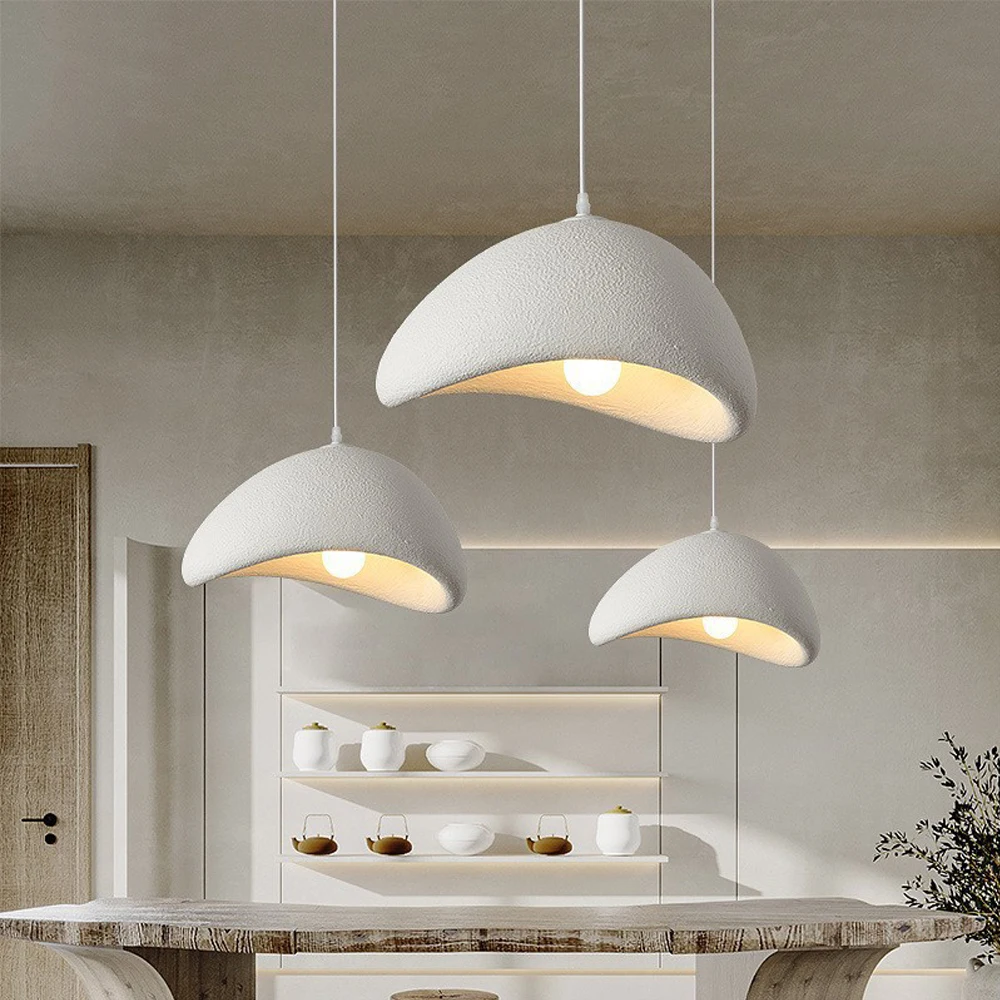 Japanische Wabi Sabi Kronleuchter Moderne Minimalistische Esszimmer Wohnzimmer Pendelleuchte Schatten Nordic Schlafzimmer E27 Hängelampe Leuchte