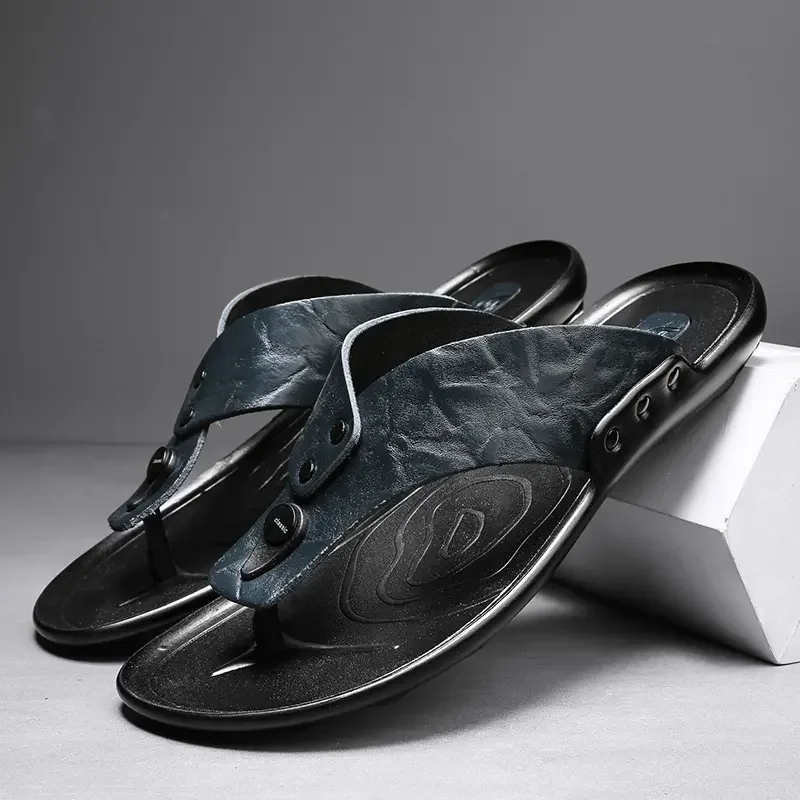 Hohe Qualität Marke Männer sandalen Sommer Strand Männer Mode Atmungsaktive Casual Strand Männer sandalen Sommer Im Freien Image