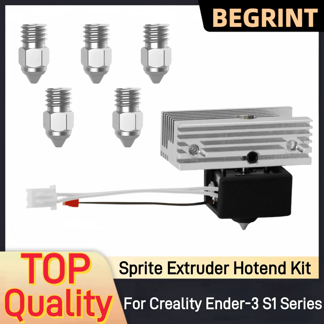 Neues verbessertes Sprite Extruder Hotend Kit 0,2/0,4/0,6/0,8 mm Düse für Creality Ender-3 S1 Serie CR-10 Smart Pro 3D-Druckerteile Image