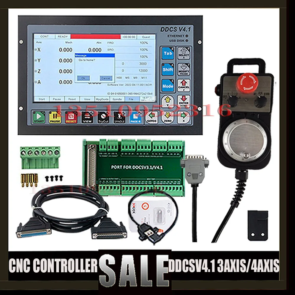 Die Neueste Ddcs V 4,1 Cnc Motion Control System 3-achse 4-achse Gravur Maschine Controller 500k puls Unterstützung Servo Spindel Image