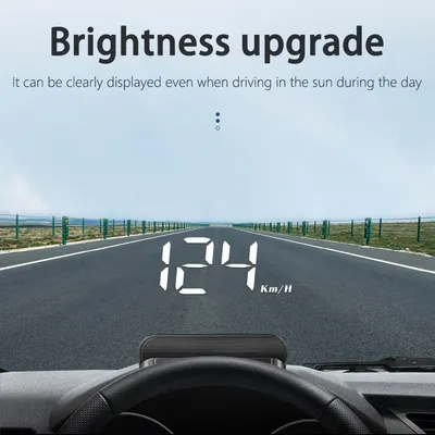 Obd2 Auto Hud Head-Up-Display integrierte Schattierung Design Zubehör digitale Tacho Temperatur Image