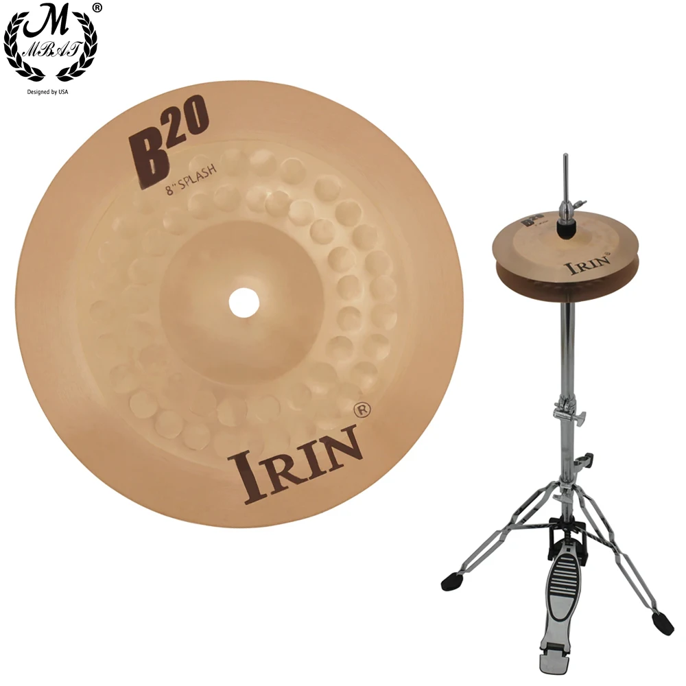 8 Zoll b20 Becken Gong Phosphor Bronze Becken Schlag instrumente Teile Zubehör Crash Hi-Hat Drum Becken Kit Image