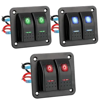 4,2 A Dual-USB-Steckplatz-Buchse, 6-faches Wippschalter-Panel, wasserdichte digitale Image