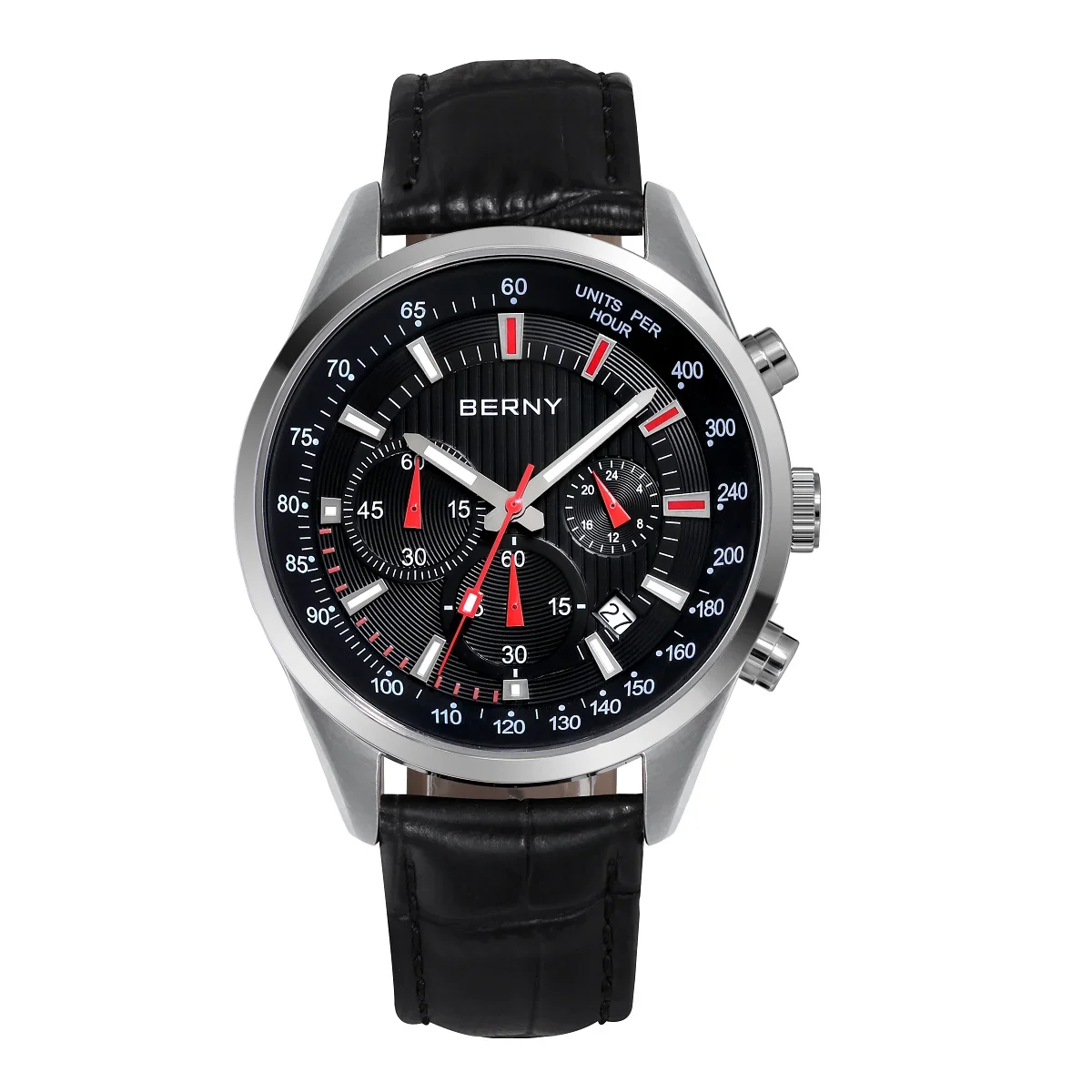 BERNY Quarzuhren für Herren, Multifunktions-Chronograph, Herren-Sportuhr, Kalender, Datum, leuchtend, modisch, coole Herren-Armbanduhr Image
