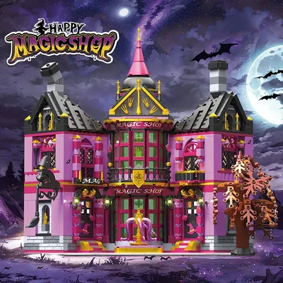 Kreative magische Burg Shop Bausteine Architektur Spukhaus Modell montieren Ziegel Spielzeug Image