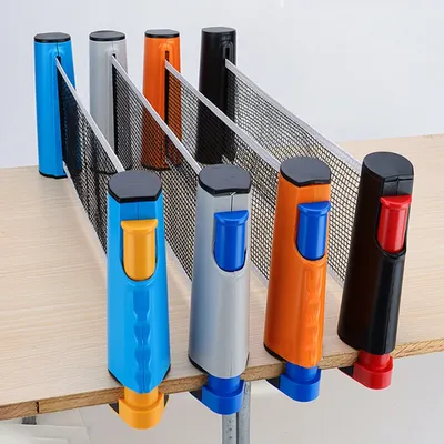 Tragbare Tischtennis netz abdeckung Messgerät versenkbare Tischtennis Set Fänger Racks verstellbare Werkzeuge Outdoor Home Sport Clip auf Image