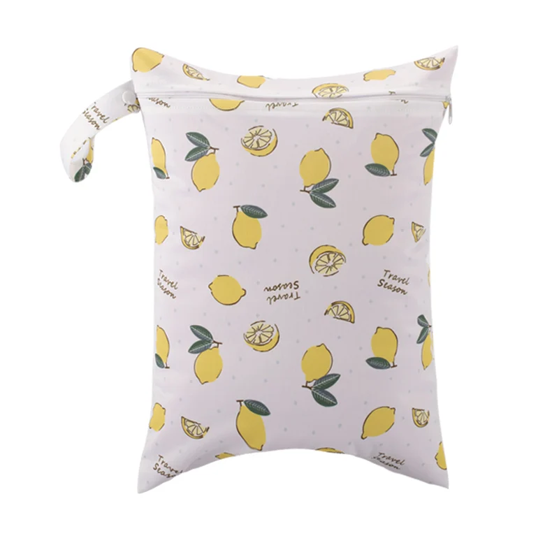 Biai 30*40cm wasserdichte Kinderwagen taschen wasch bare Reiß verschluss taschen wieder verwendbare Reise veranstalter Aufbewahrung tasche heiße Packs äcke Nass beutel 2024 Image