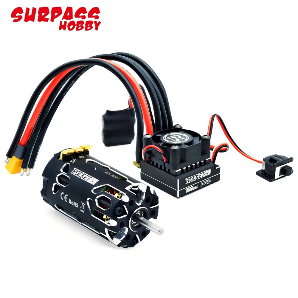 Surpass Hobby Rocket-RC Supersonic 380 8.5T 10.5T 13.5T 17.5T 2-3S Bürstenloser Sensormotor 80A 6-11V ESC für 1/12 1/14 RC-Auto