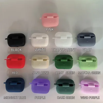 Für AirPods Pro Schutzhülle Silikon Neue Einfarbig Apple Bluetooth Headset Soft Case Schutzhülle Image
