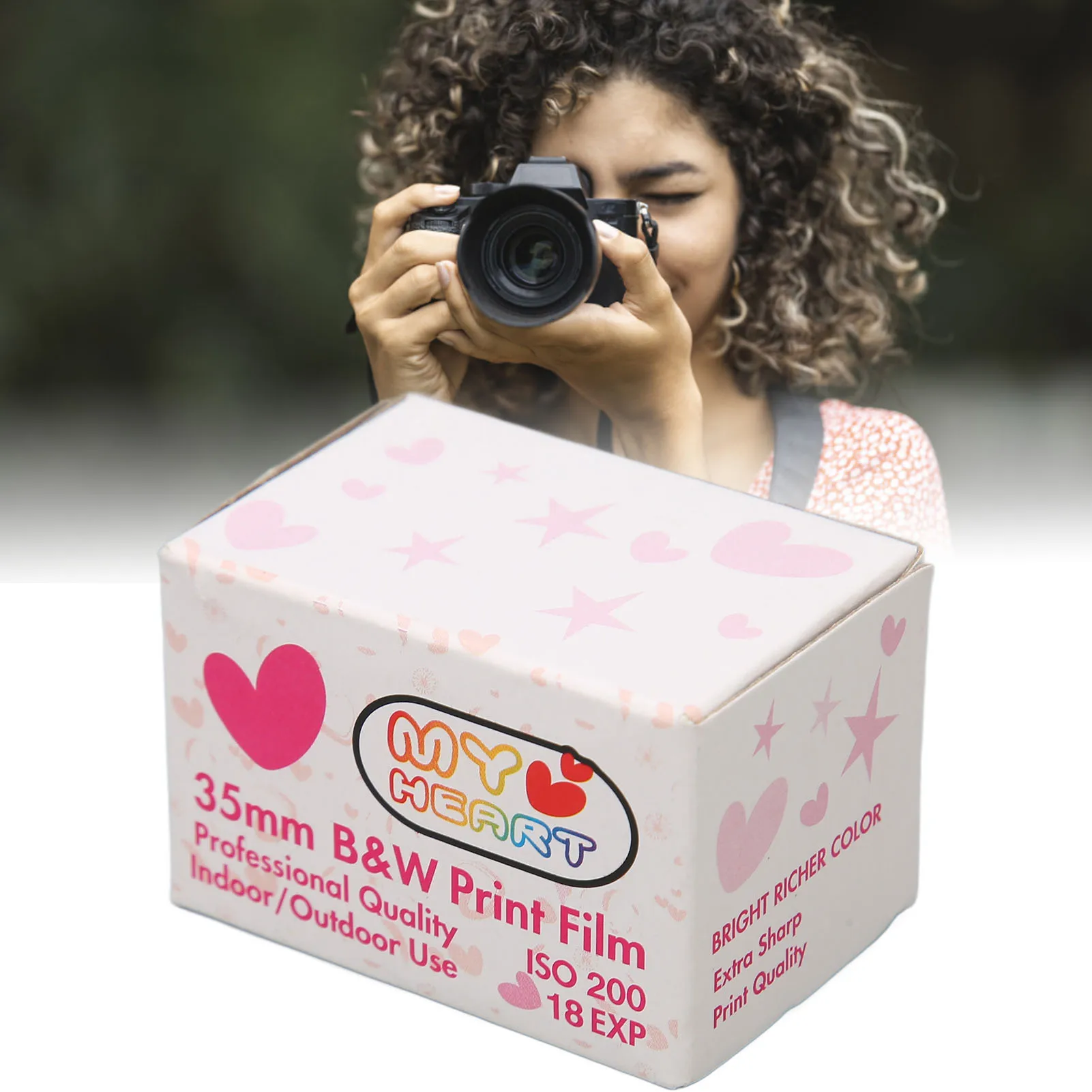 35mm Schwarz-Weiß-Druck film 35mm Schwarz-Weiß-Druck film ISO 200 HD-Kamera Schwarzweiß-Negativ film für 135 Kameras Image