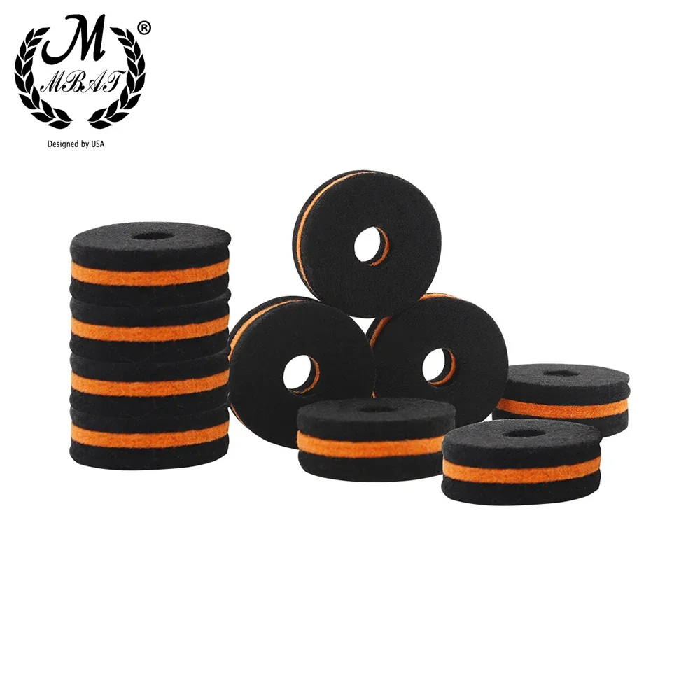 M MBAT 20 Teile/satz Drum Kit Becken Filz Pad Percussion Instrument Trommel Scheiben Filz Schutz Teil Zubehör Ersatzteile Image