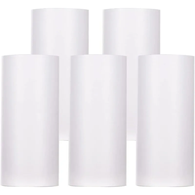 5 Rollen Thermopapier, weißes klebriges Papier, BPA-frei, 57 x 30 mm, für PeriPage PAPERANG Poooli Phomemo Taschen-Thermodrucker Image