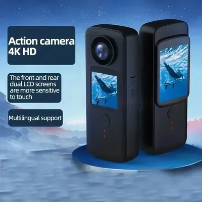 4k HD Wifi Mini Action Kamera ap Fern anzeige Mikro-Camcorder Dual-LCD-Bildschirme 30m wasserdichte Shell DV Sport Video recorder