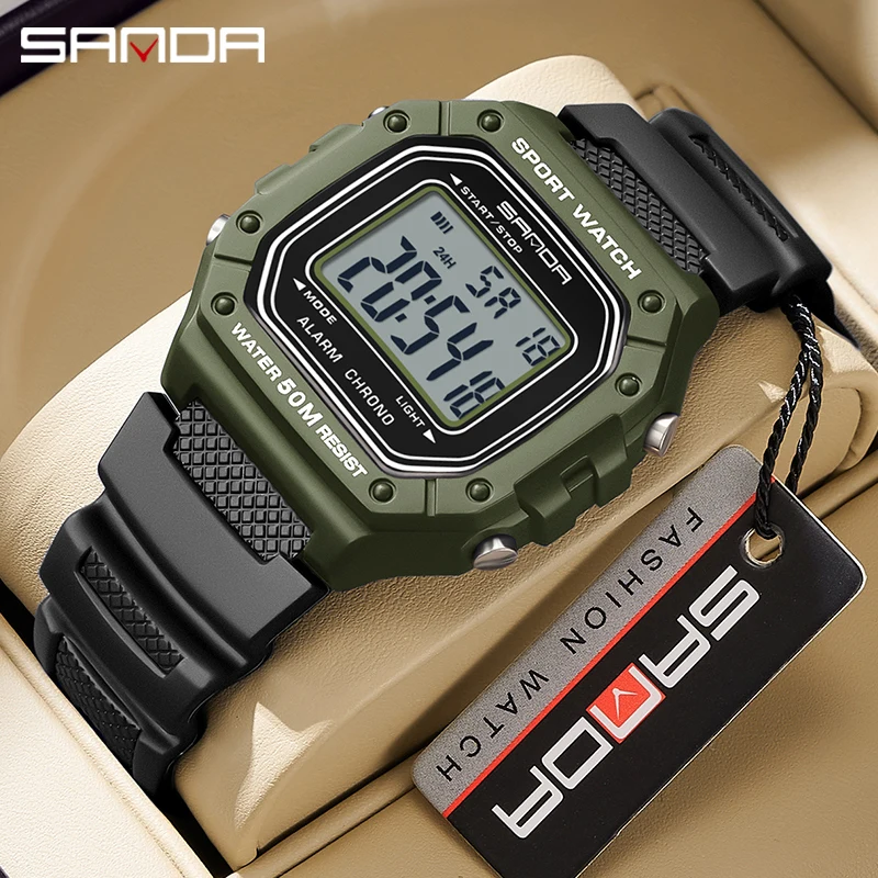 Sanda Top Marke G-Stil Sport Männer Uhren Mode stoßfest wasserdicht LED Digitaluhr Mann Militär uhr Relogio Masculino Image