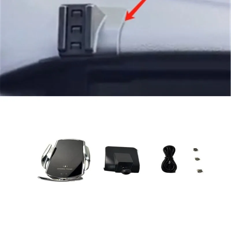 15w Schnell ladegerät kabelloses Ladegerät Auto halterung Telefon halterung automatische Klemmung für 2014-2018 Ford Focus Image