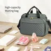 Große Kapazität Reisetasche Multifunktionale Mutterschaft Mutter Baby Kinderwagen Taschen Neue Stil Wasserdichte Windel Tasche Schwarz windel tasche