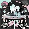 Amy und Michael Original Design Graffiti individuelle Turnschuhe Unisex Studenten hand bemalte Leinwand Schuhe Frauen Skateboard Schuhe