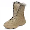 Marke männer Winter Schuhe Wasserdicht männer Stiefel Warme Plüsch Schnee Stiefel Im Freien Nicht-slip Wanderschuhe Männer arbeit Stiefeletten Größe 46