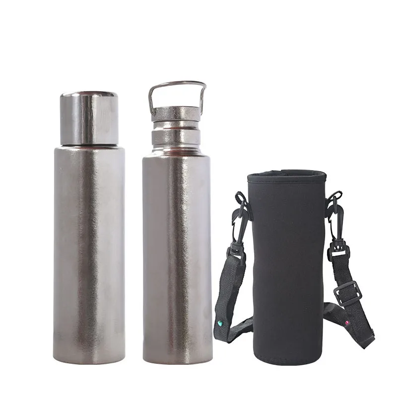 820 ml Thermosbecher mit großem Fassungsvermögen/isolierter Wasserkocher, doppelschichtige Isolierflaschen aus reinem Titan, Trinkgeschirr, Outdoor-Sport-Wasserflasche Image