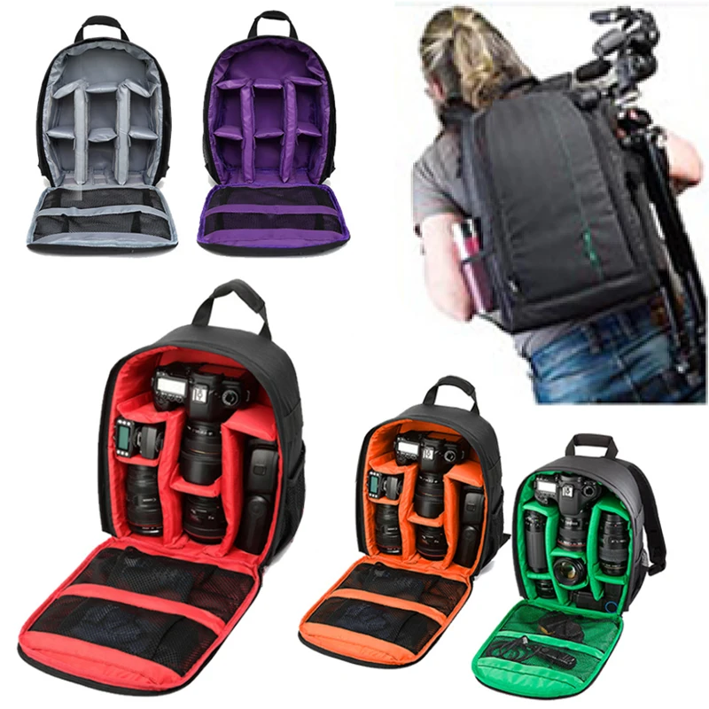 Outdoor Kamera Rucksack Video Digitale Schulter Kamera Tasche Wasserdichte Foto Rucksack Fall DSLR Für Canon Für Nikon Für Sony Image