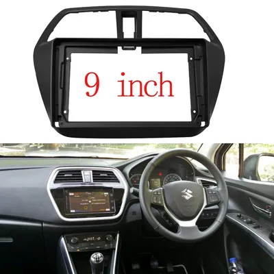 9 Zoll Auto 2 Din Audio Frontplatte Blende Rahmen für Suzuki SX4 S-Cross 9 "Big Screen Radio Stereo Panel Dash Mount Umrüstsatz