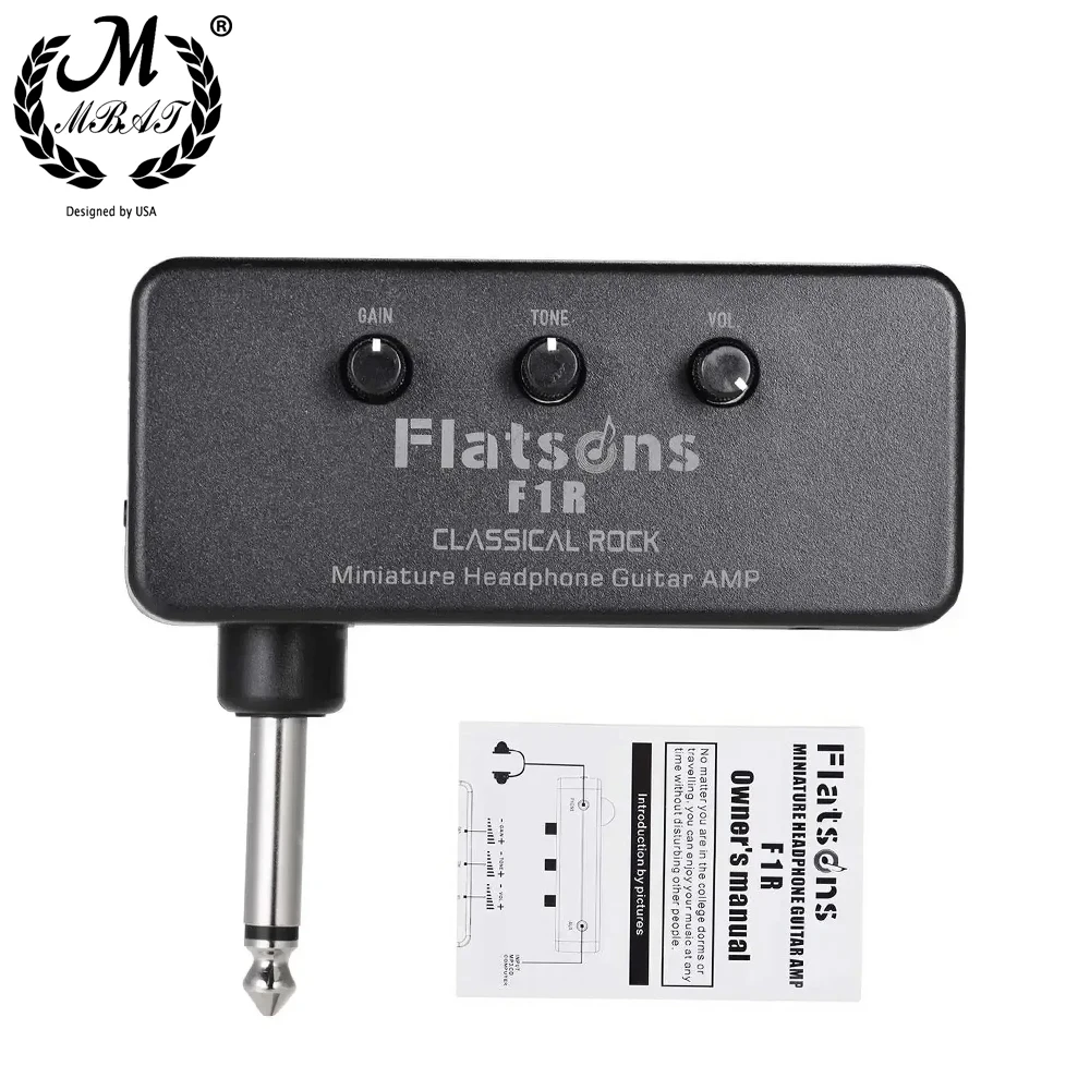 Mini Kopfhörer Gitarre Bass Verstärker F1R Kopfhörer Verstärker mit 3,5mm Kopfhörer Jack AUX Eingang Stecker Gitarre Zubehör