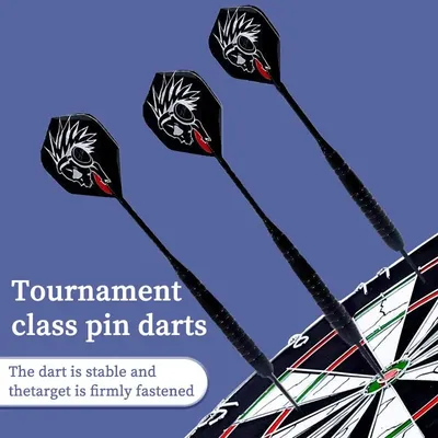 Darts 3er Pack, profession elle Hard Darts Gesamtlänge 16cm Stahls pitze Darts Wolfram Barrel, spezielle Darts für Hard Dart Targets Image