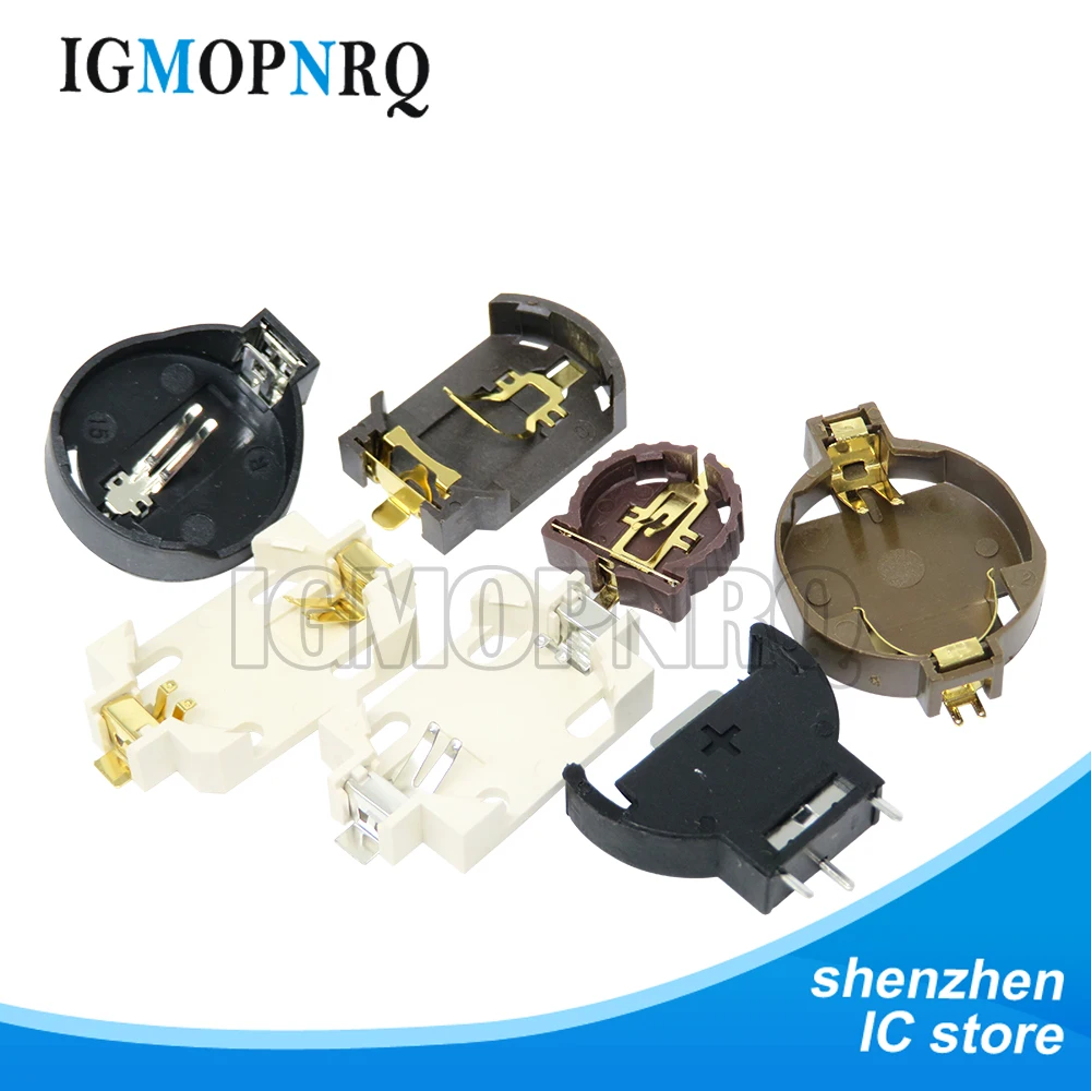 5pcs BS-2 BS-6 BS-8 BS-10 3v cr2025 cr2032 knopf batterie steckdose halter batterie speicher box 2025 2032 batterie organisator Image