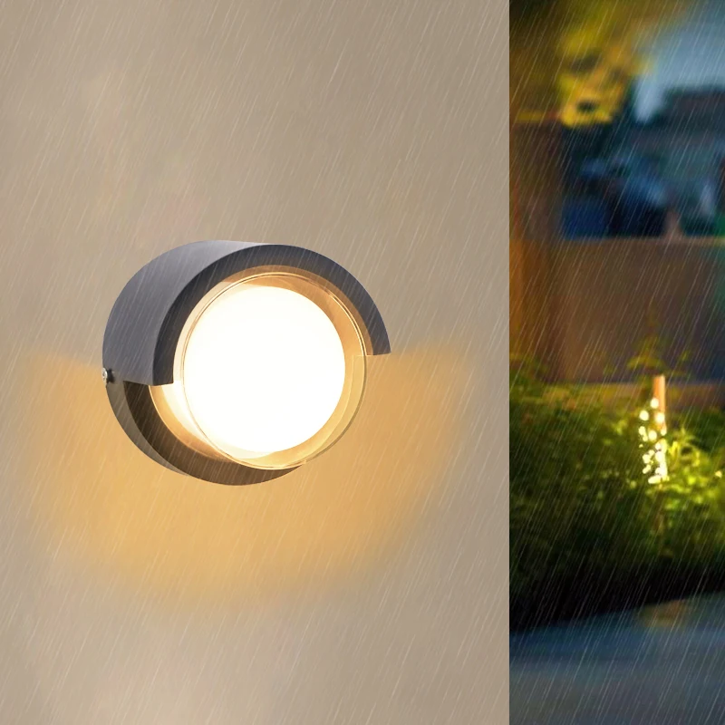 LED Outdoor wasserdichte Wand leuchte IP65 5W Outdoor Porche Garten Korridor Villa Garten Balkon Indoor minimalist ische Wand leuchte