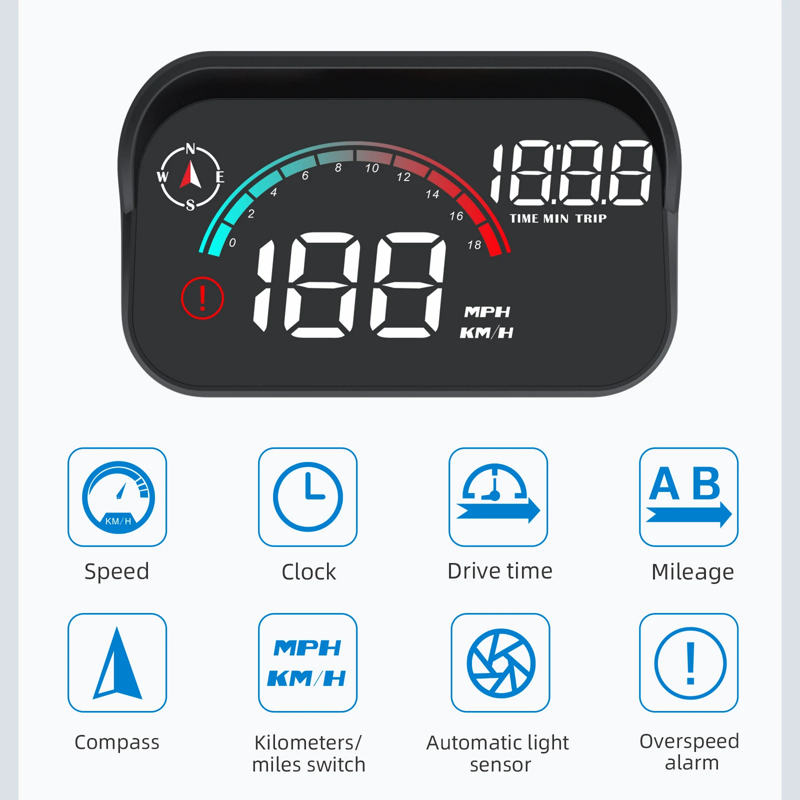 AD M22 Auto GPS HUD Head Up Display Universal Digital GPS Tacho Projektion Auf Glas Auto Geschwindigkeit Meter Windschutzscheibe Projektor