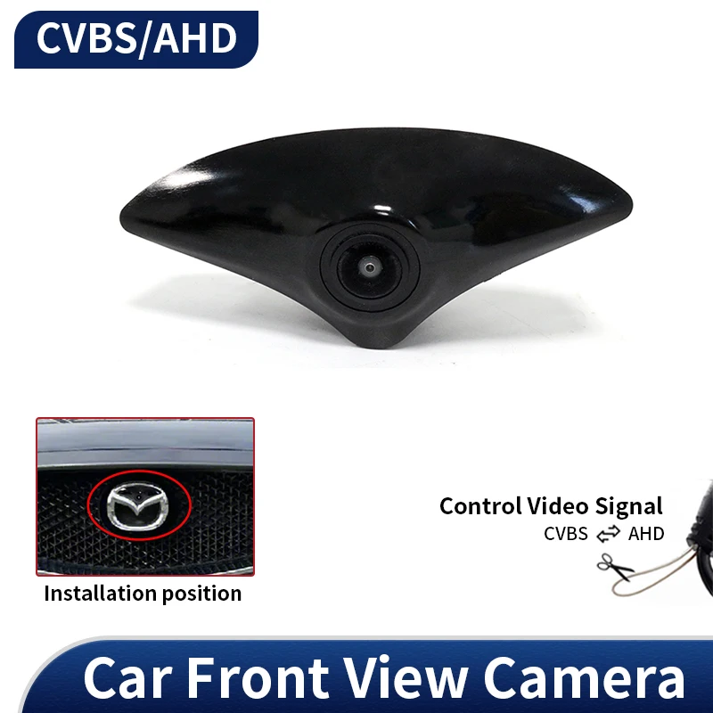 AHD Auto Vorderansicht Kamera Fisheye Weitwinkel Nachtsicht Front Logo Kamera Für Mazda CX5 CX-5 KE 2012 2013 2014 2015 2016 Image