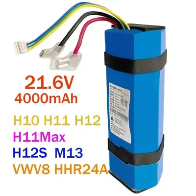 21,6 v 4000 original mah für traum h10 h11 h12 h11max m13 h12s vwv8 hhr24a boden wäscher wiederauf ladbare batterie Image