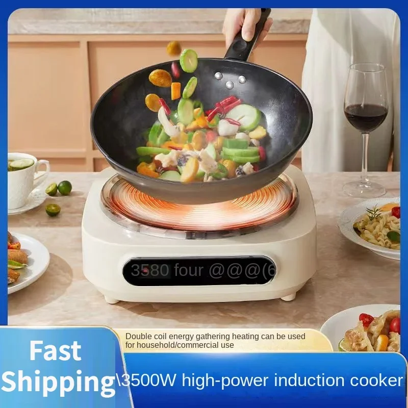 Neuer konkaver Induktionskochfeld-Induktion sherd zum Braten mit 3500W hoher Leistung und schneller Heizung für die Wohnküche 220V Image