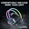 Onikuma gaming headset kabel gebundener headset player pc ps4 mit rgb beleuchtung hd flexibles mikrofon headset für xbox ps5 pc spiele