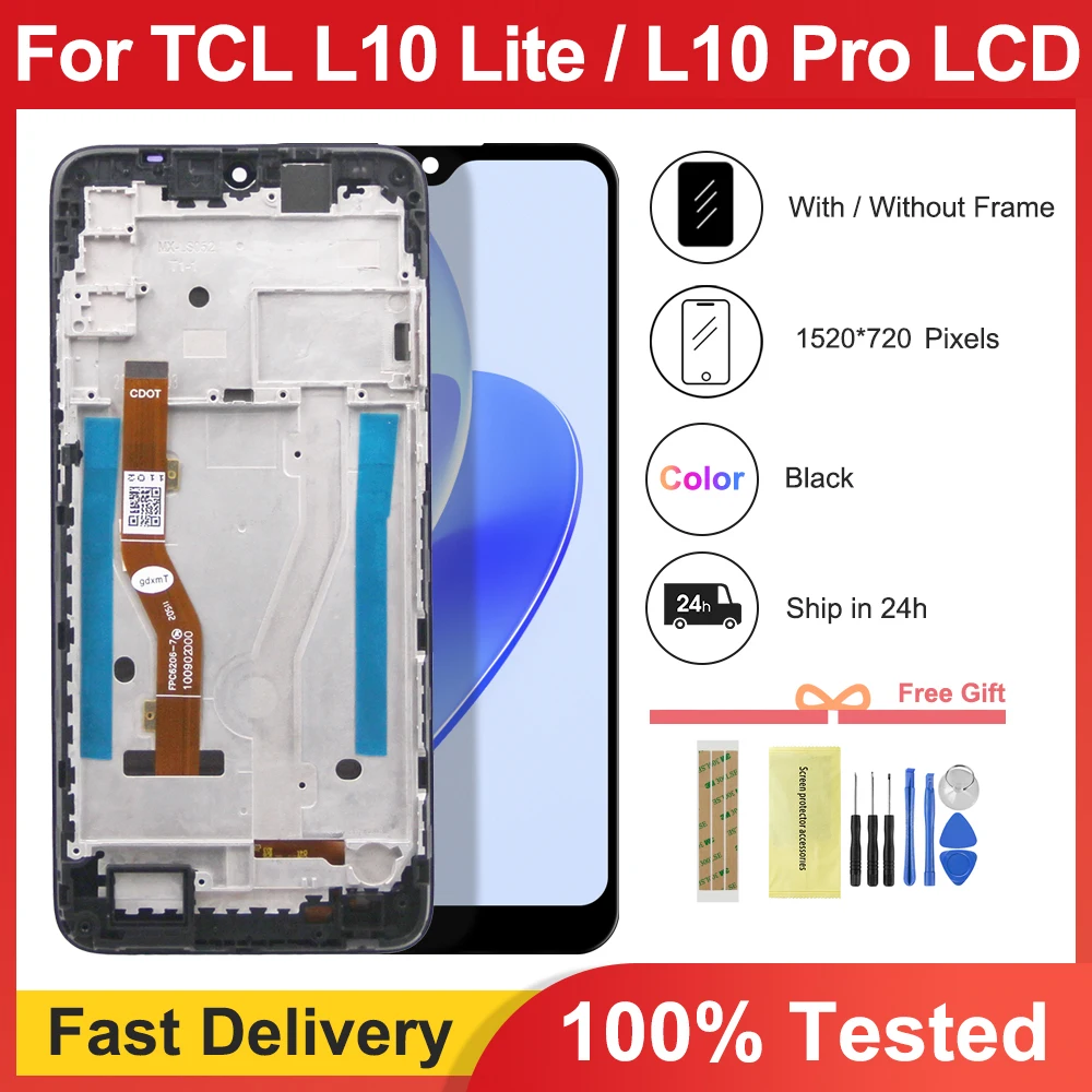 6.22 "für tcl l10 lite lcd display Touchscreen-Digitalis ierer ersetzen für tcl l10 pro/l10 plus 5130j 5130m lcd Image